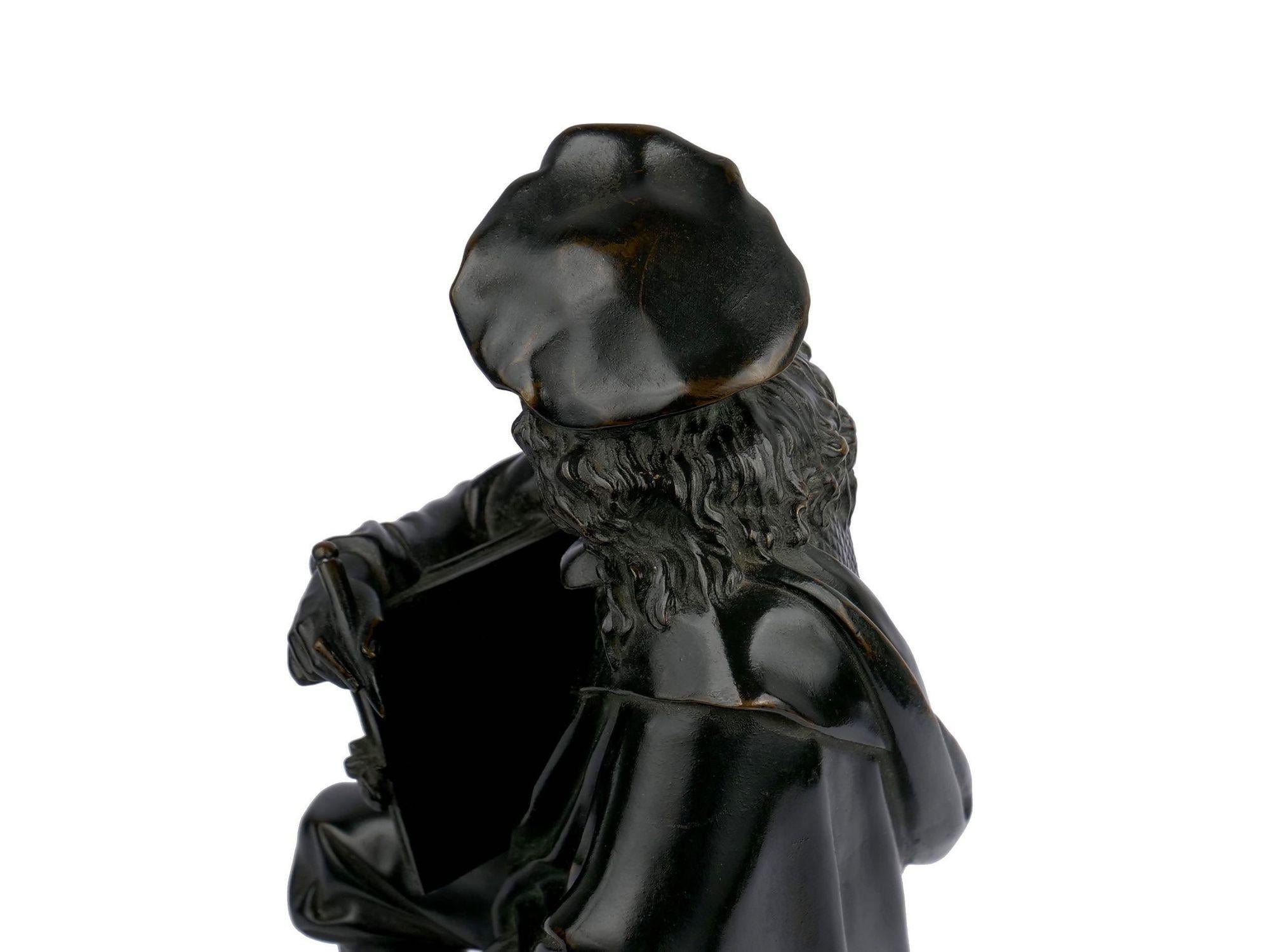 Sculpture française d'antiquités en bronze de Rembrandt par Albert Carrier-Belleuse en vente 5