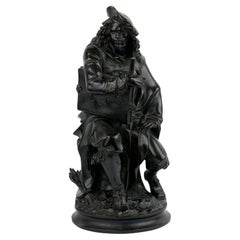 Französische antike Bronzeskulptur von Rembrandt von Albert Carrier-Belleuse