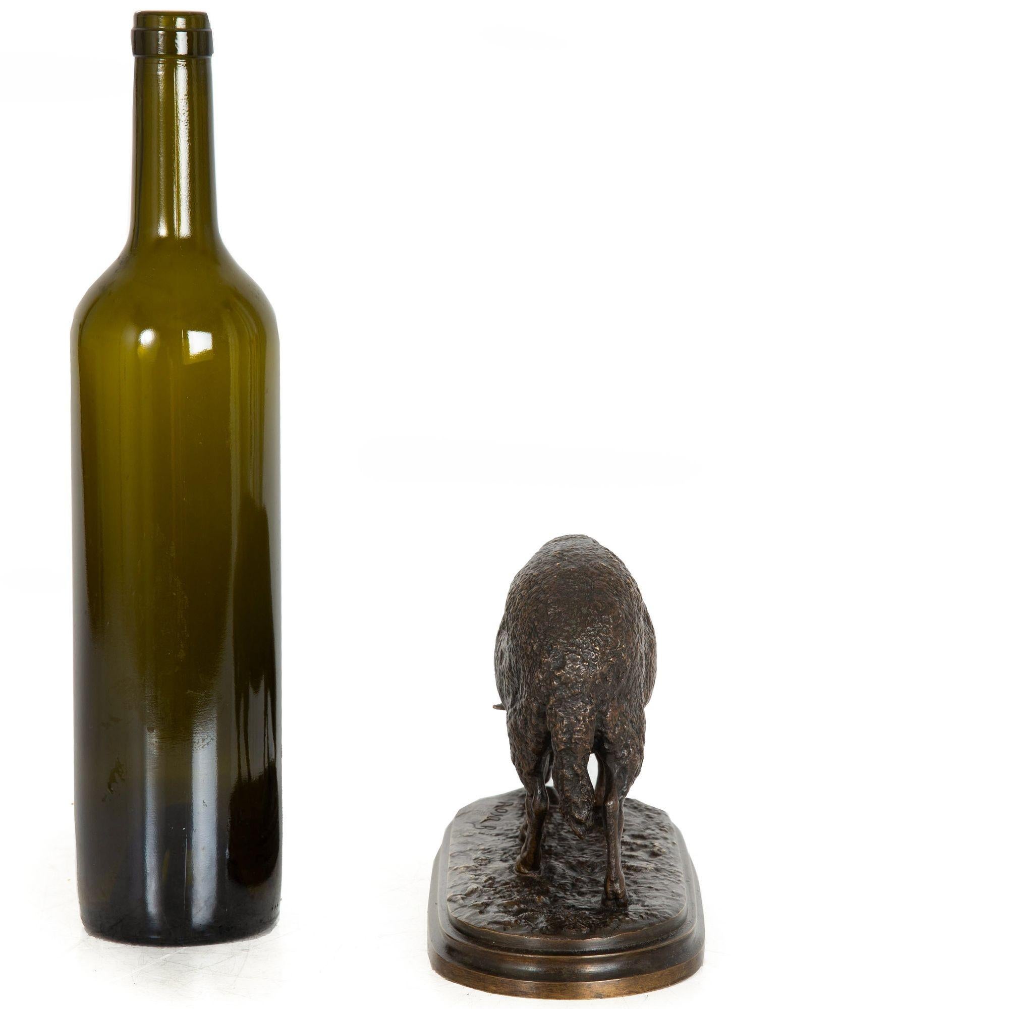 19th Century French Antique Bronze Sculpture of Sheep by Rosa Bonheur ca. 1860 For Sale