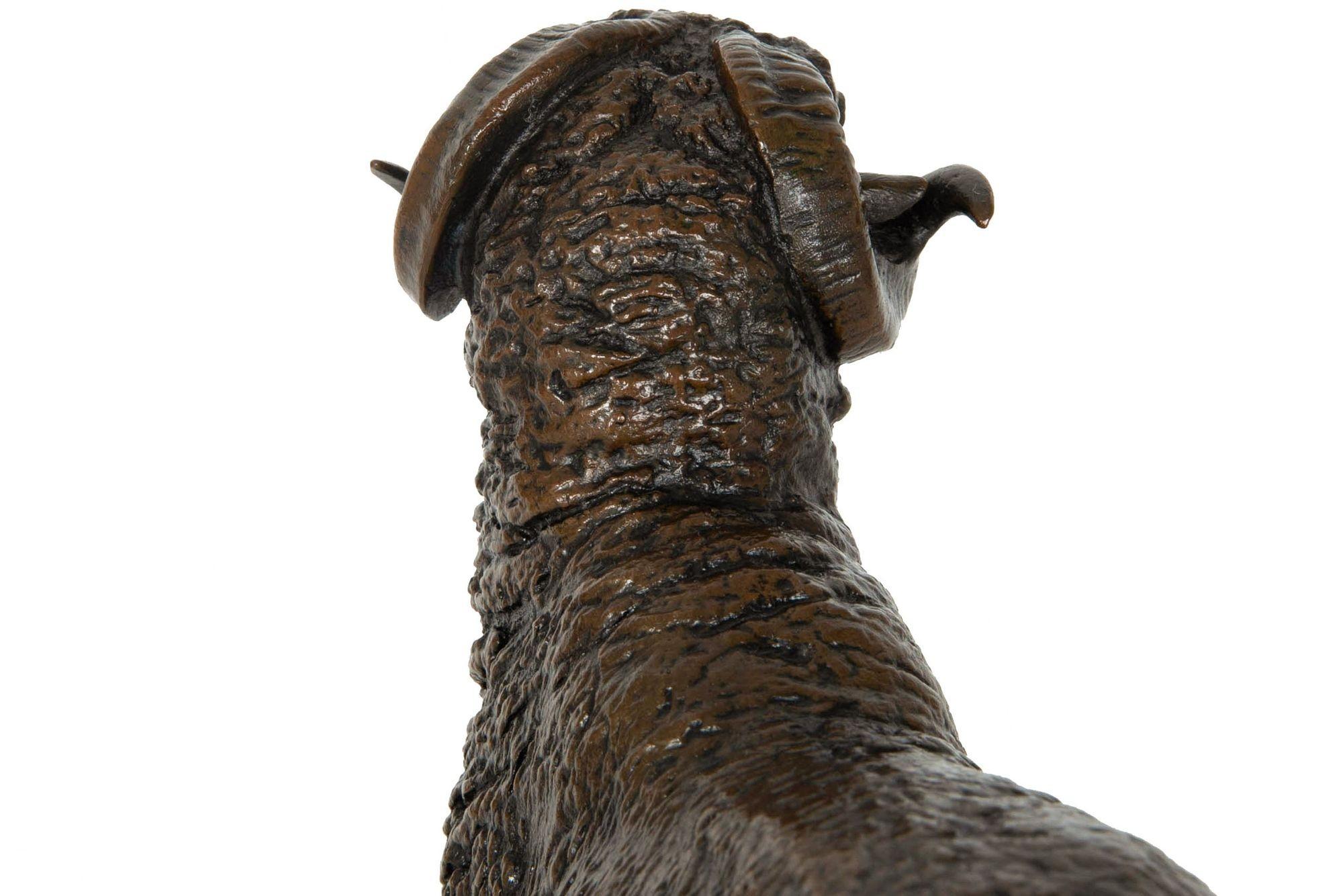 French Antique Bronze Sculpture of “Standing Ram”, Isidore Jules Bonheur For Sale 4
