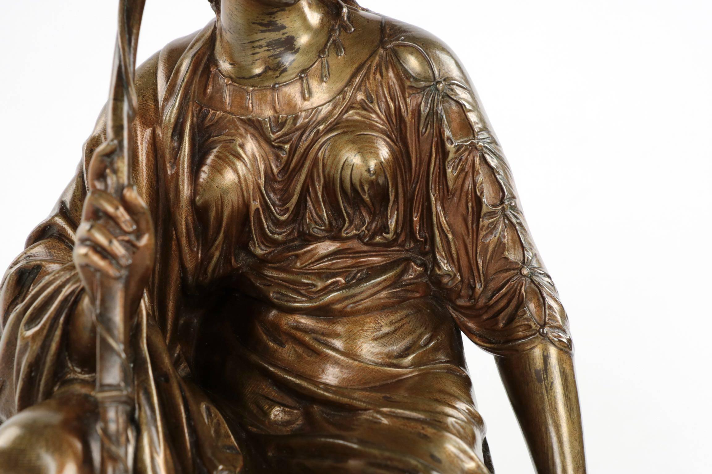 French Antique Bronze Sculpture 