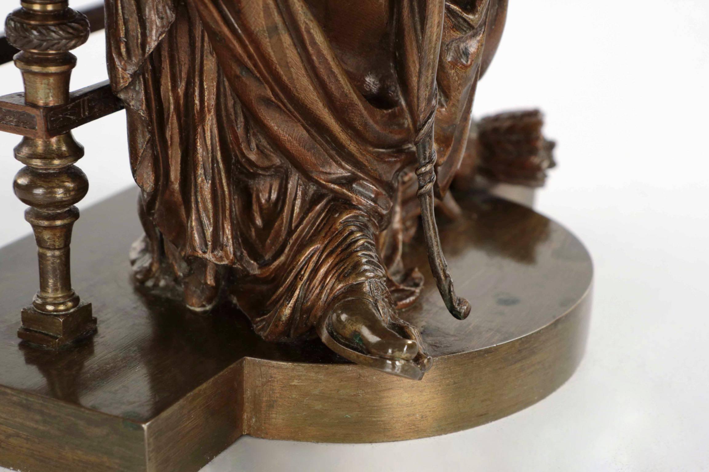 French Antique Bronze Sculpture 