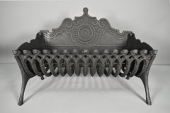 French Antique Cast Iron Fire Basket
