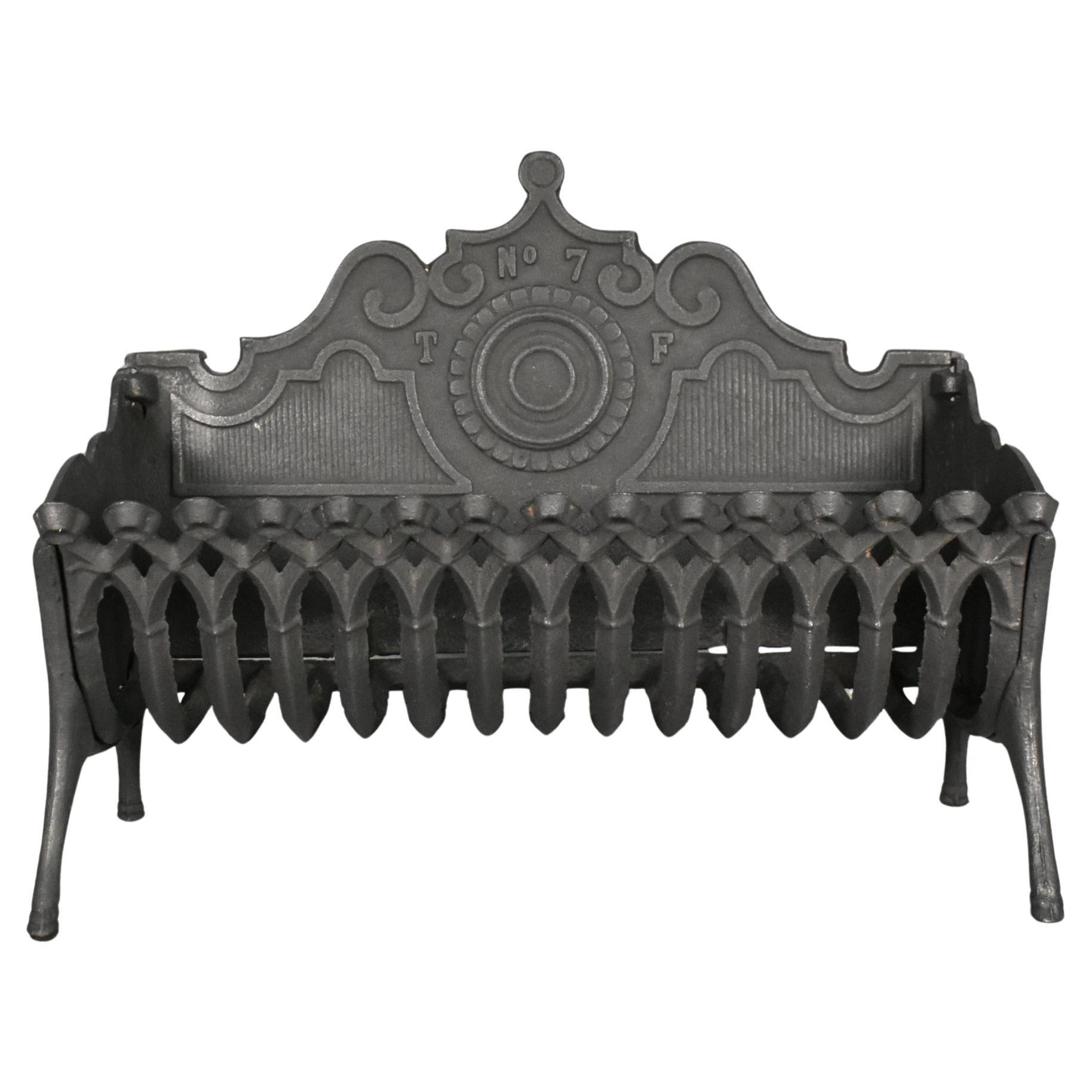 French Antique Cast Iron Fire Basket