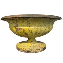 French Antique Cast Iron Urn