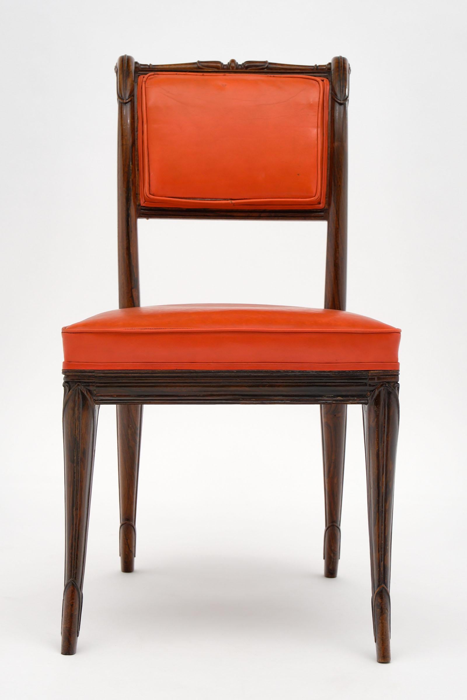 French Antique Charles X Style Dining Chairs In Good Condition In Austin, TX