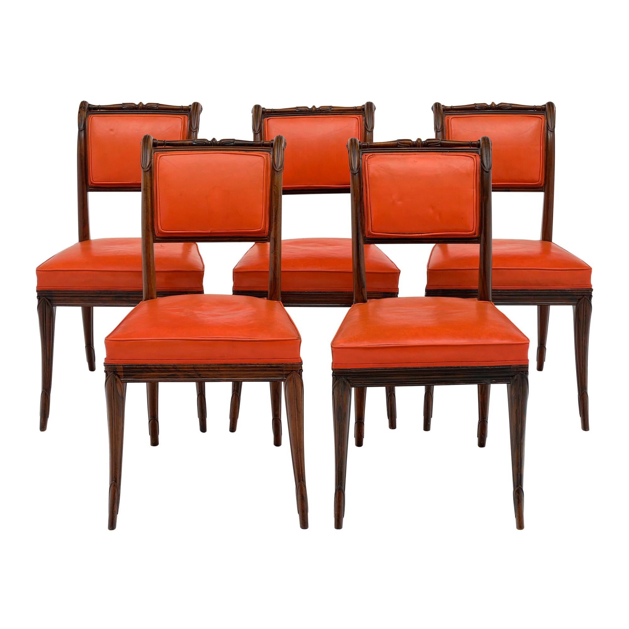 French Antique Charles X Style Dining Chairs