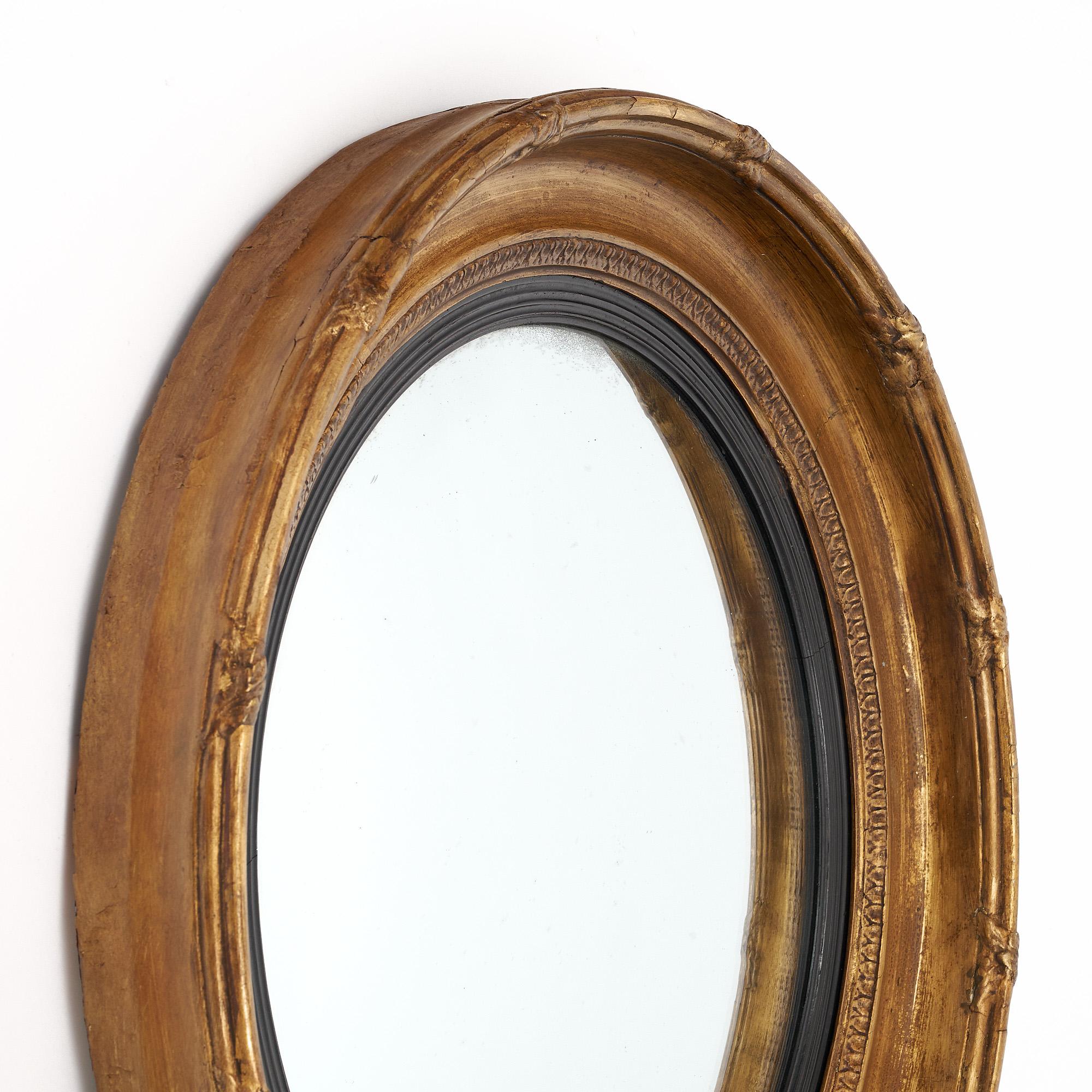 Late 19th Century French Antique Circular Mirror