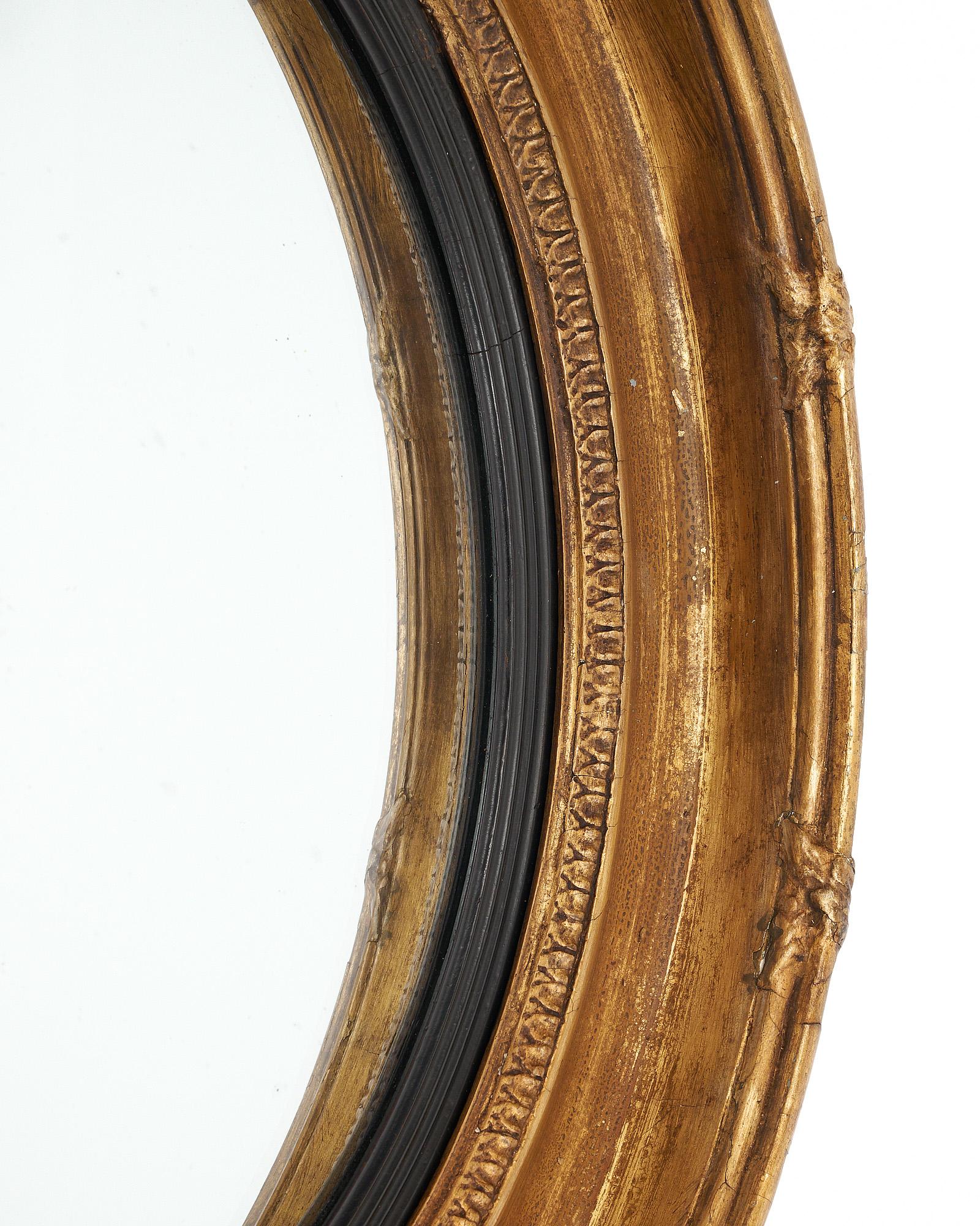 French Antique Circular Mirror 2