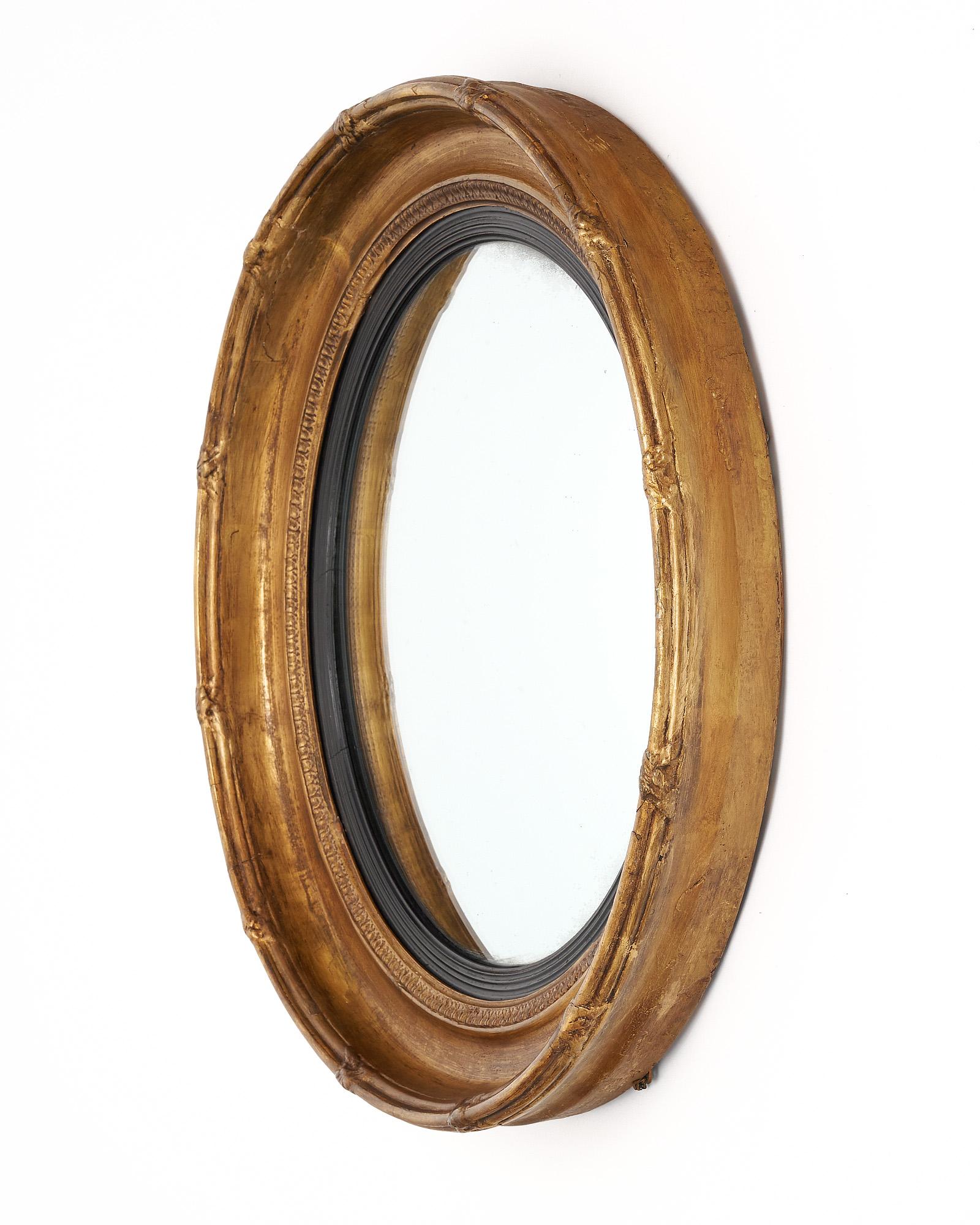 French Antique Circular Mirror For Sale 3