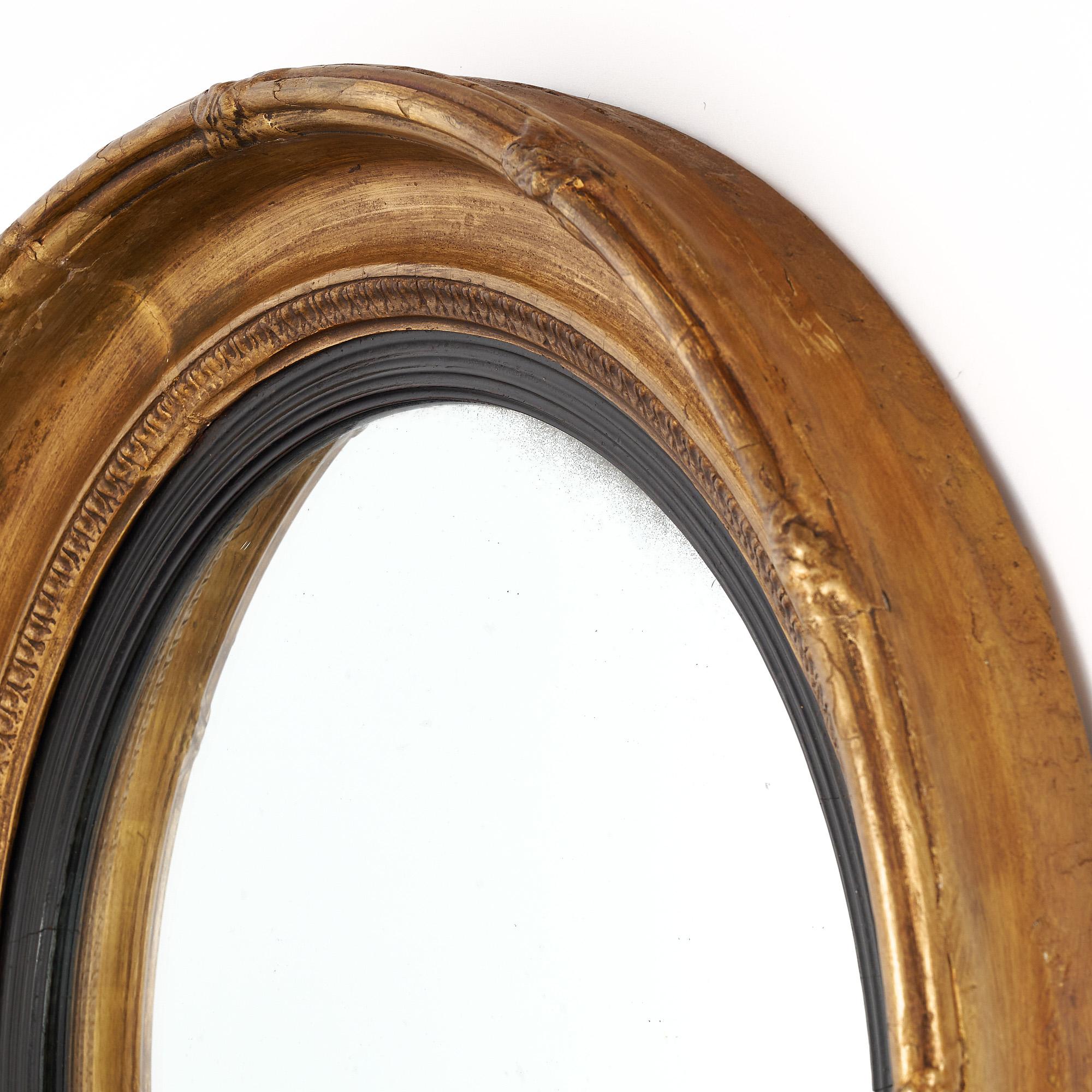 French Antique Circular Mirror For Sale 4