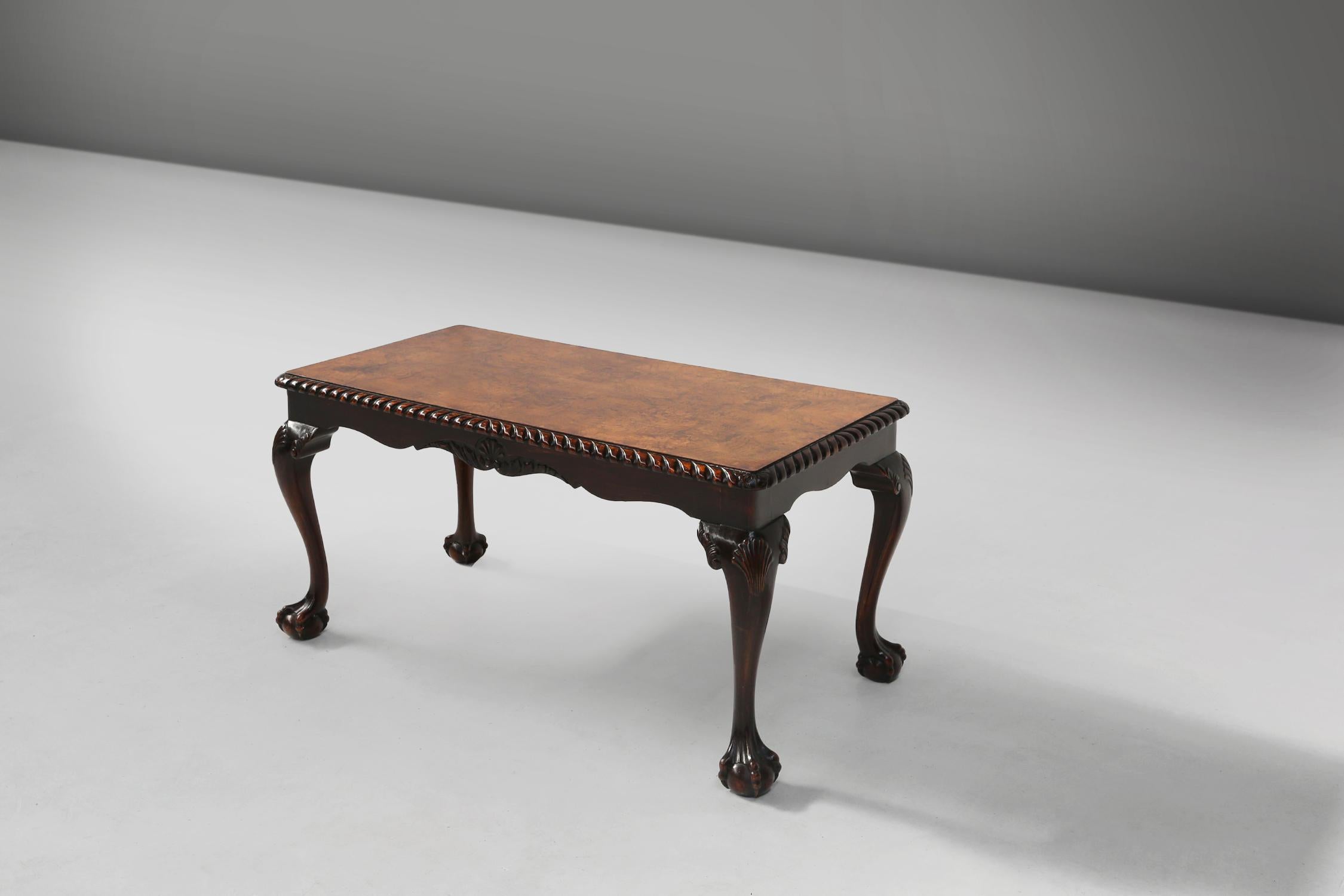 19th Century French antique coffee table 19th century For Sale