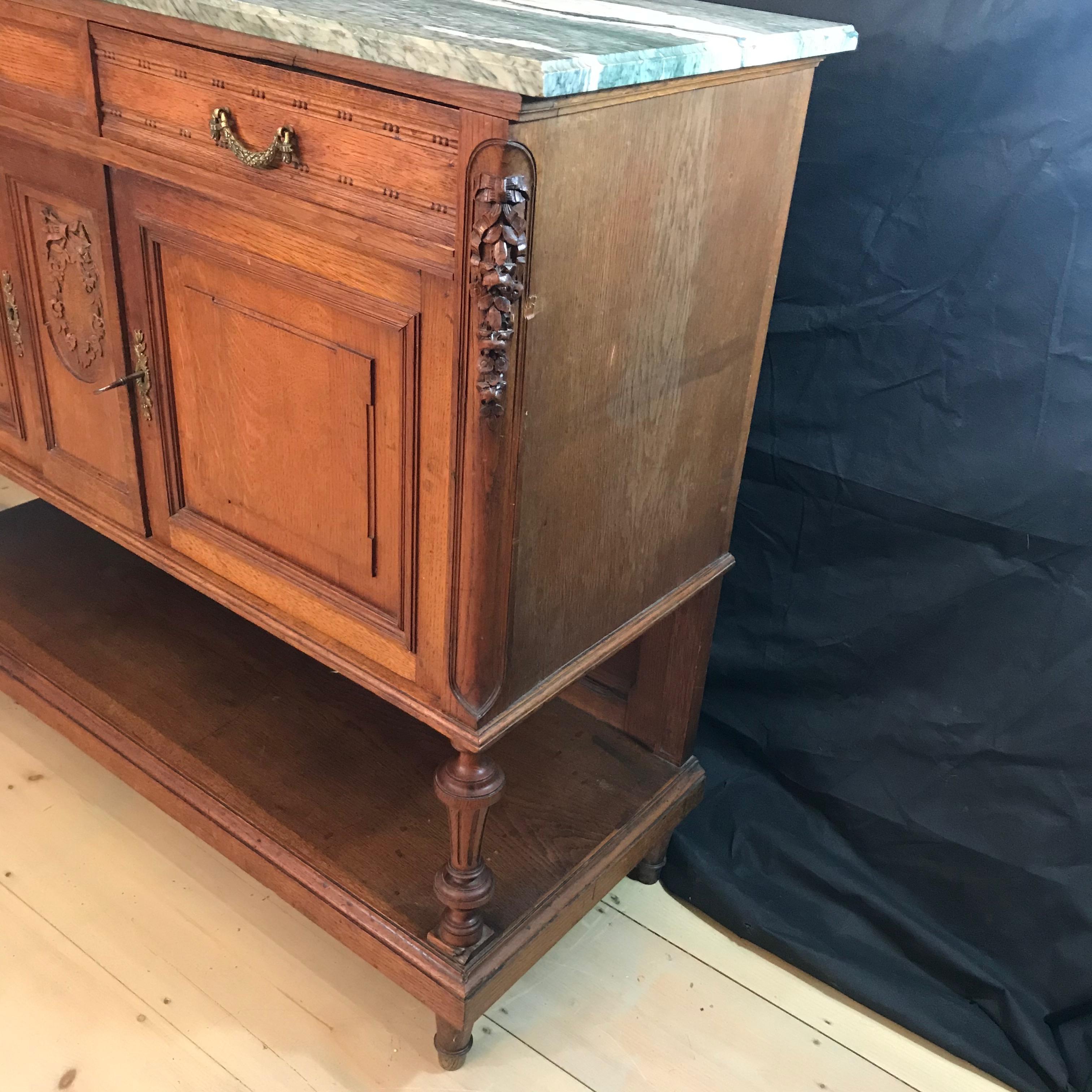 marble top buffet