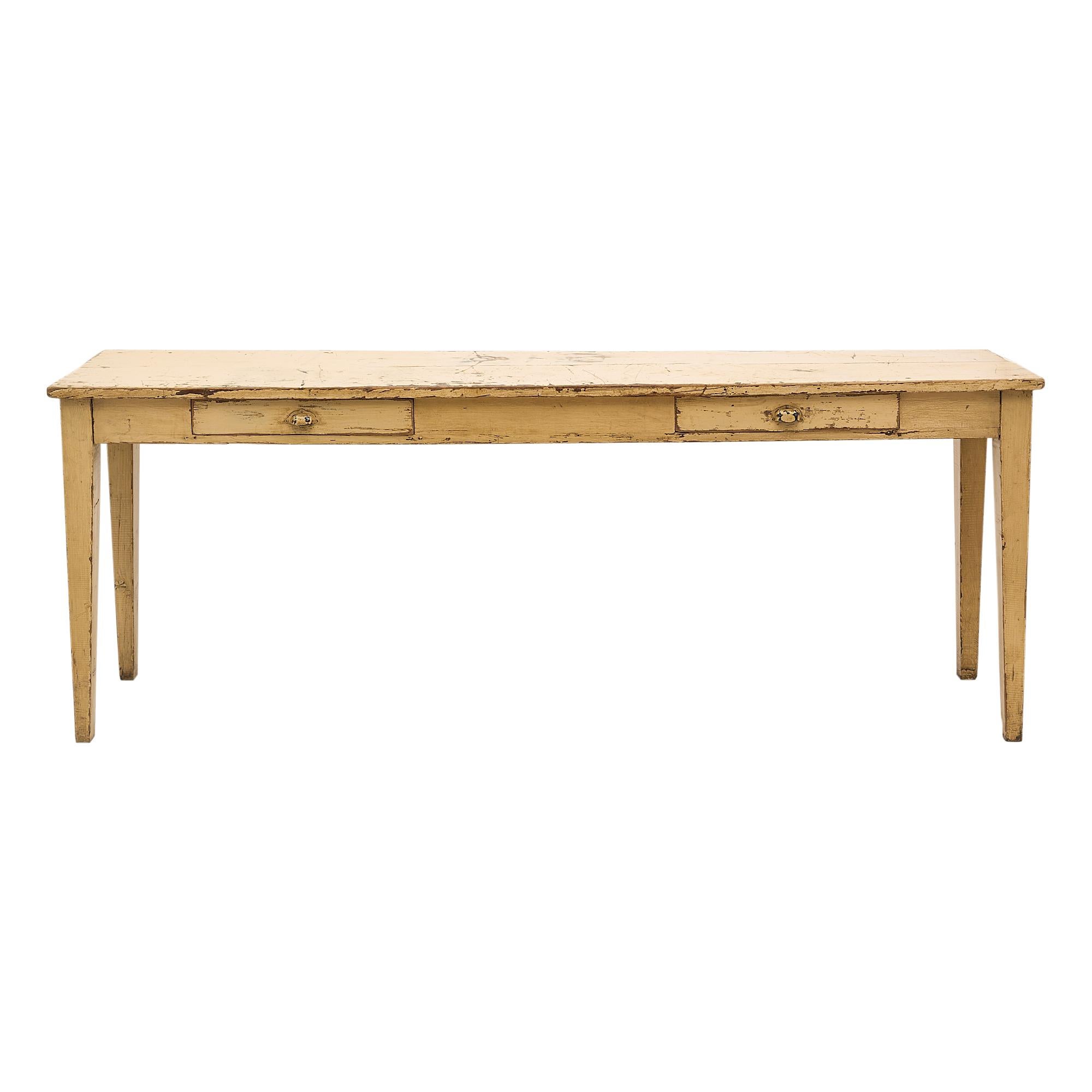 French Antique Console Farm Table