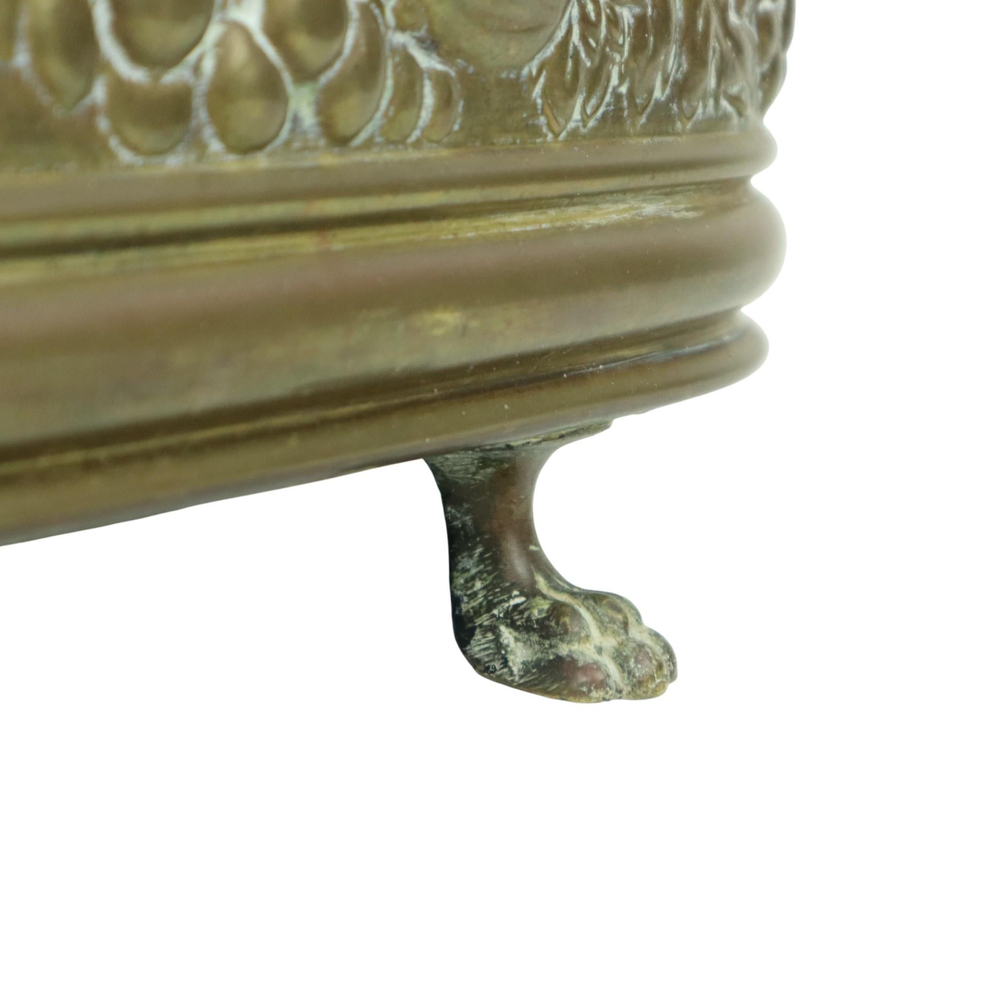 Antique French, fioriera in rame del XIX secolo in vendita 3