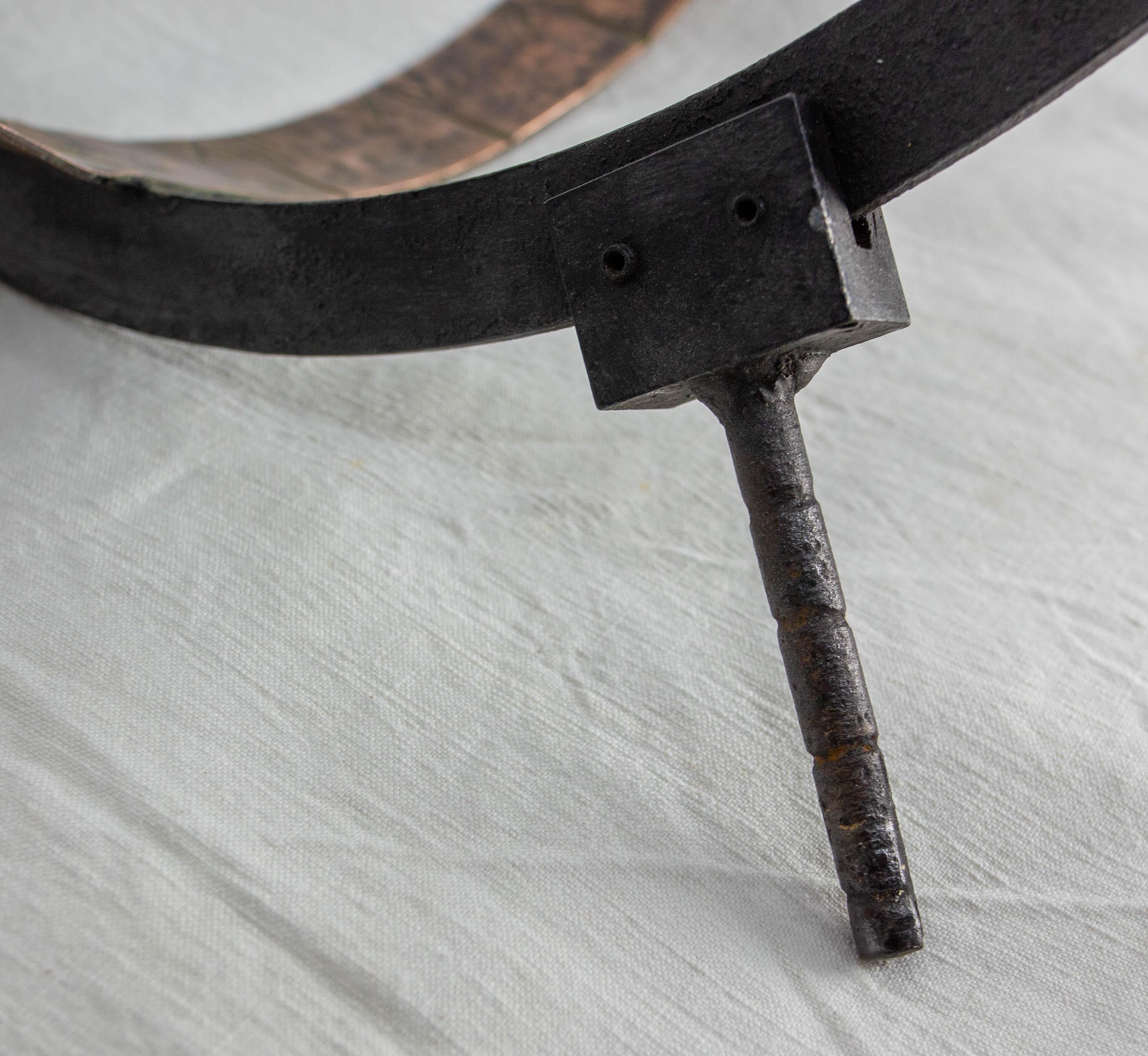 French Antique Copper & Iron Garden Sundial late 19th Century For Sale 6