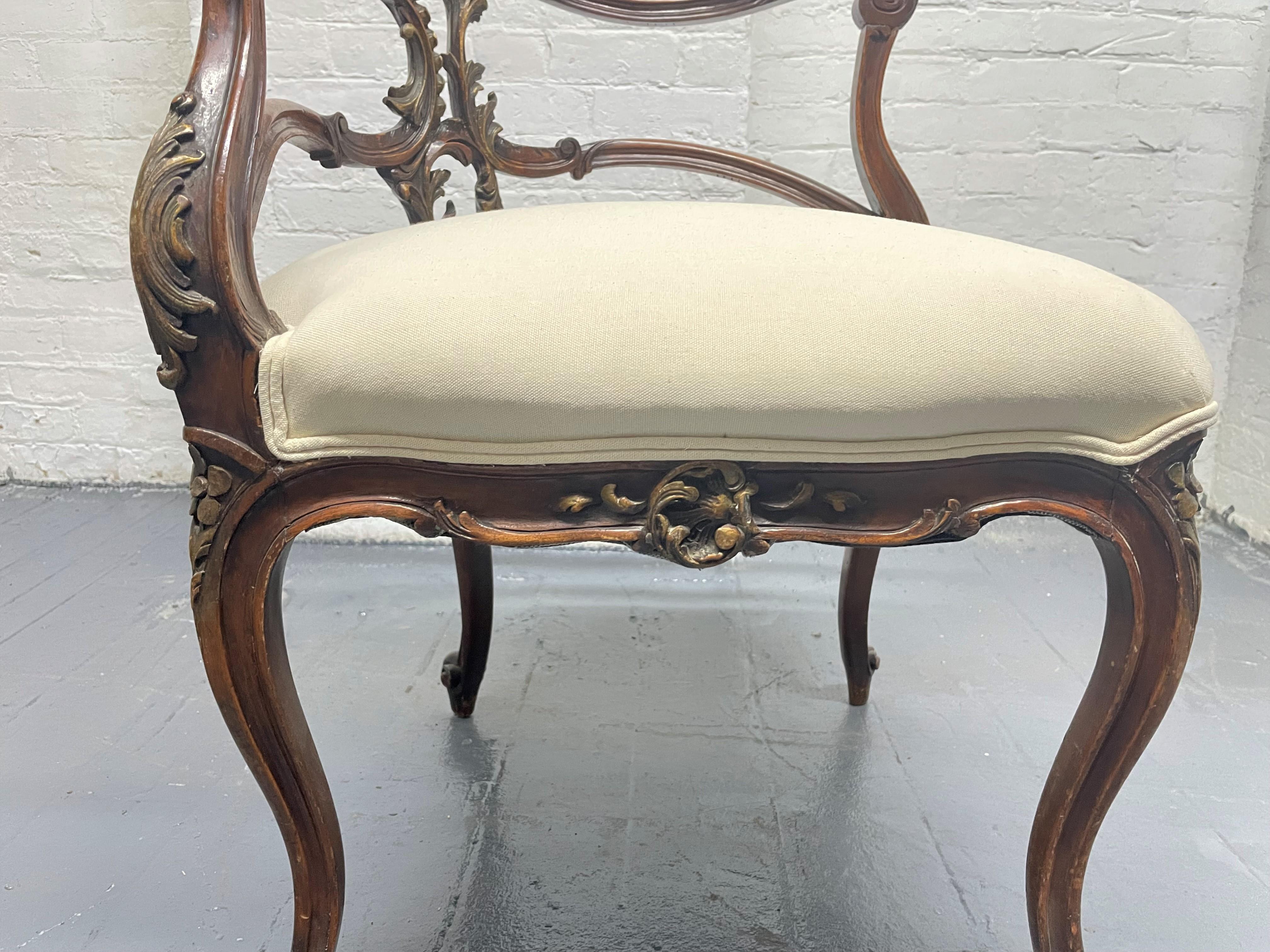 French Antique Corner Chair For Sale at 1stDibs