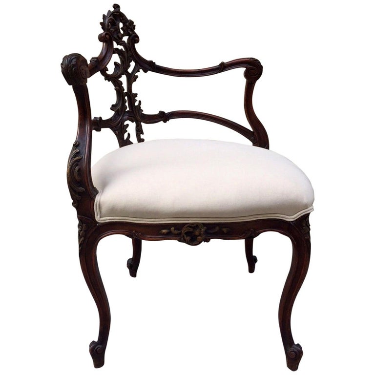 French Antique Corner Chair For Sale at 1stDibs