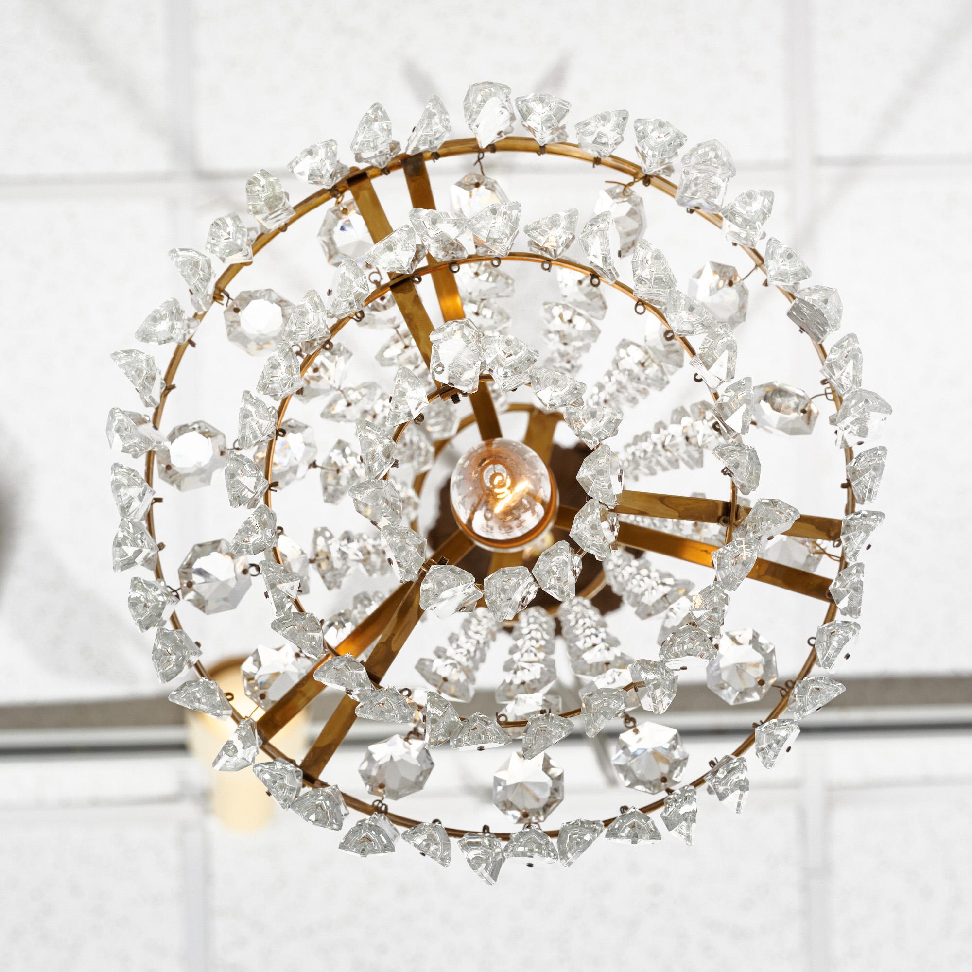 Lustre en cristal Antique French en vente 2