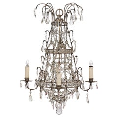 French, Antique Crystal Chandelier