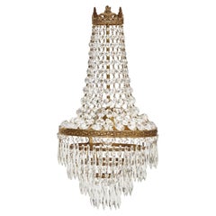 French Antique Crystal Chandelier