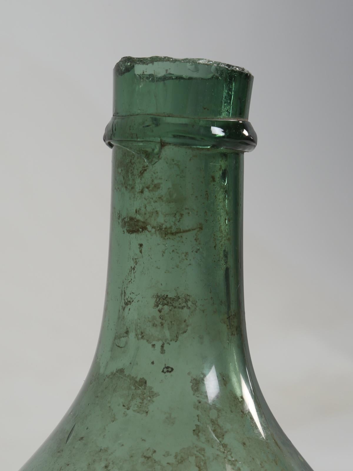 Early 20th Century French Antique Demijohn in a Great Color