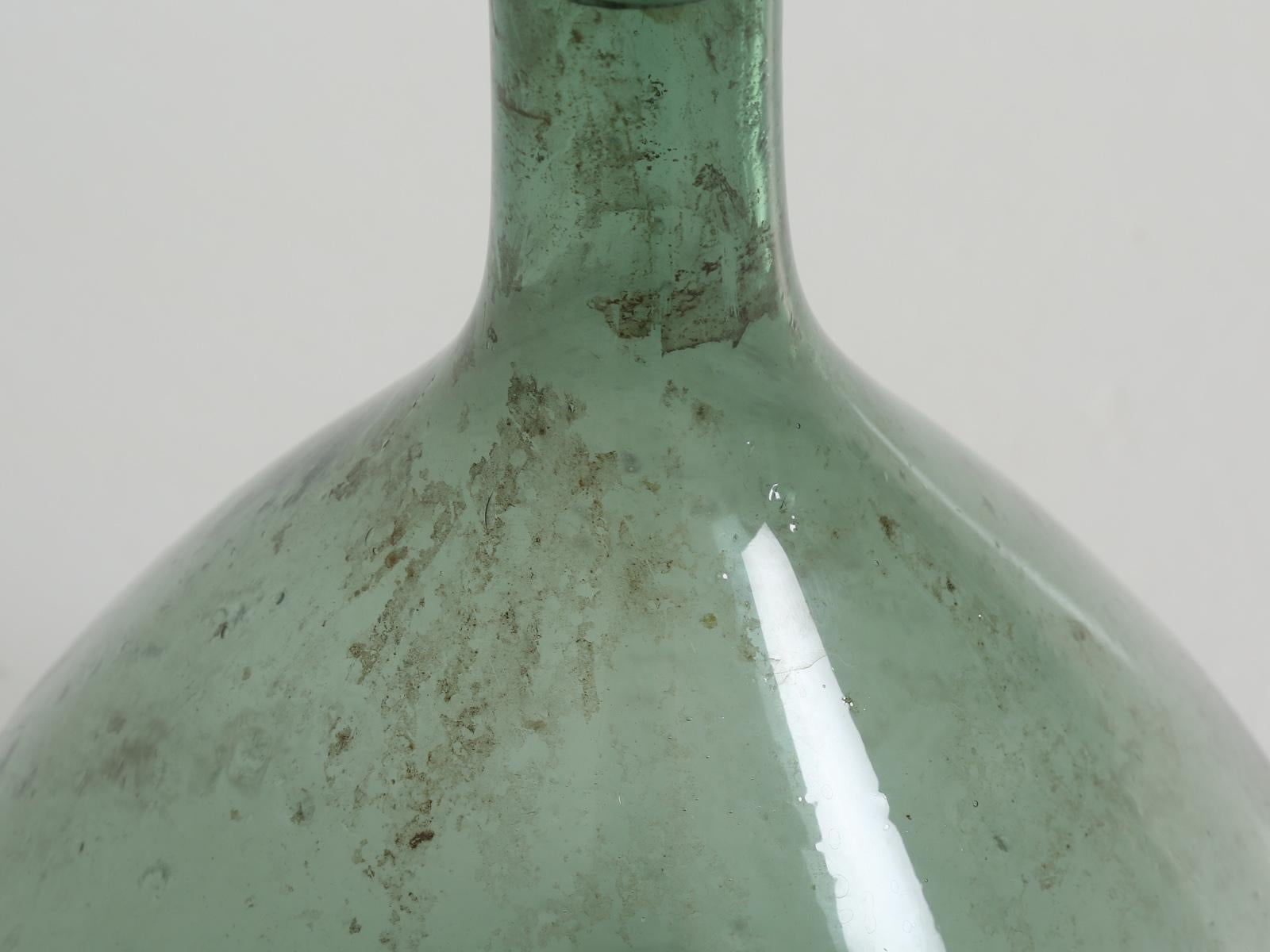 French Antique Demijohn in a Great Color 1