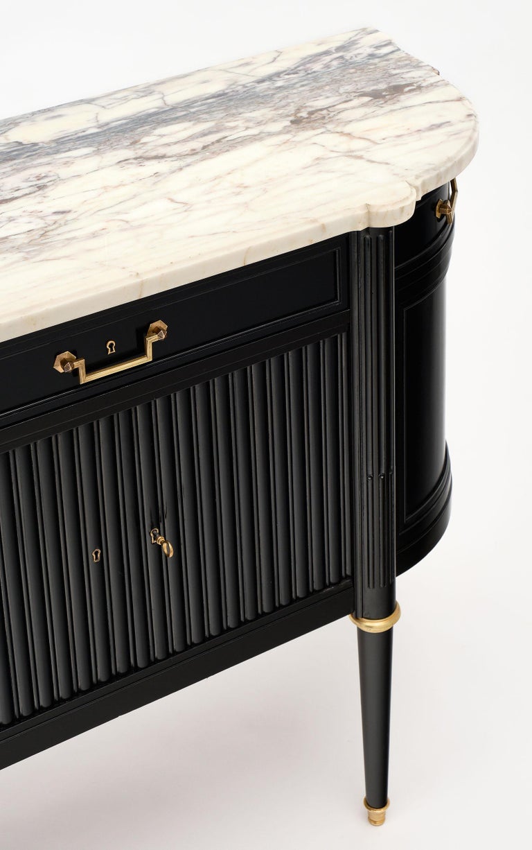 French Antique Demilune Buffet at 1stDibs