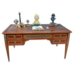 Antique French Desk Directoire Bureau Plat 1880