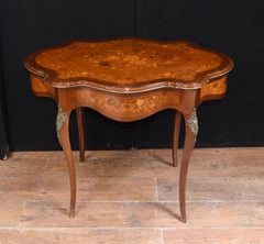 Table de bureau française ancienne, mobilier rococo
