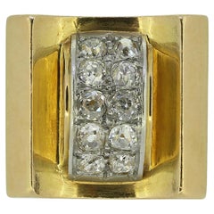 Anello da abito con diamante Antique French