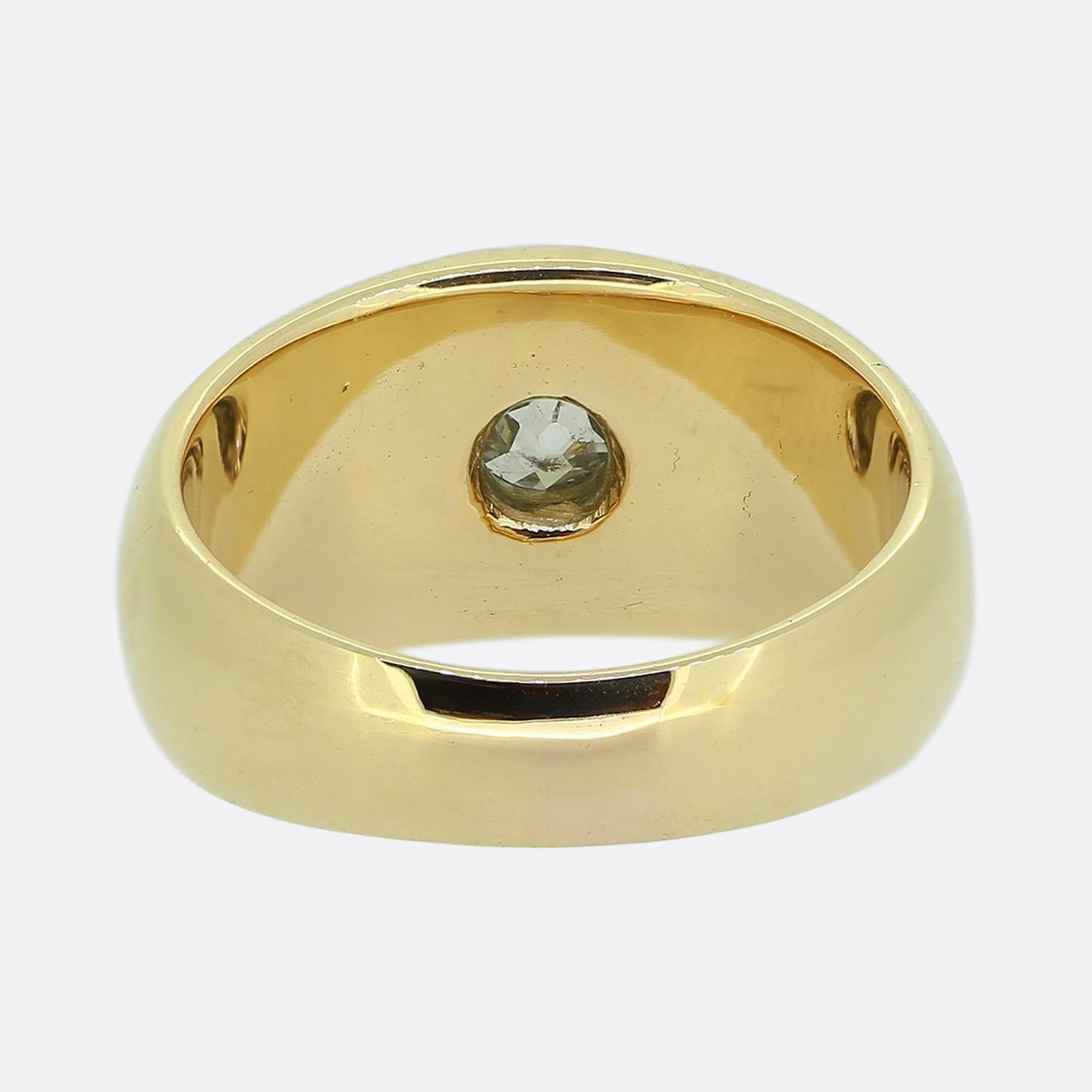 Bague bouddhiste française ancienne en diamants Bon état - En vente à London, GB