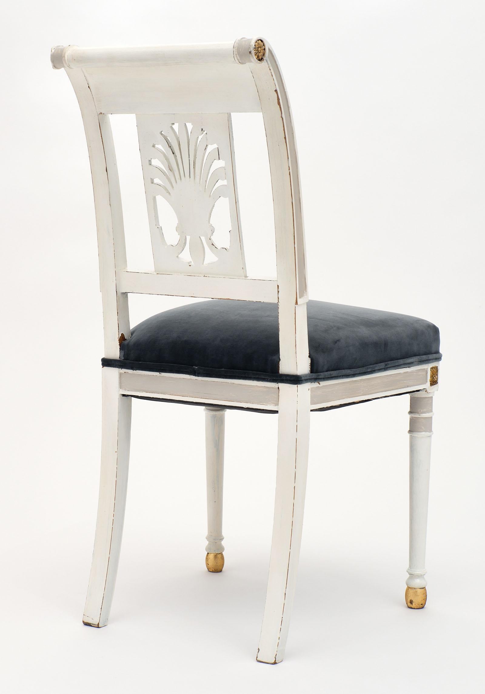 French Antique Directoire Style Painted Chairs 2