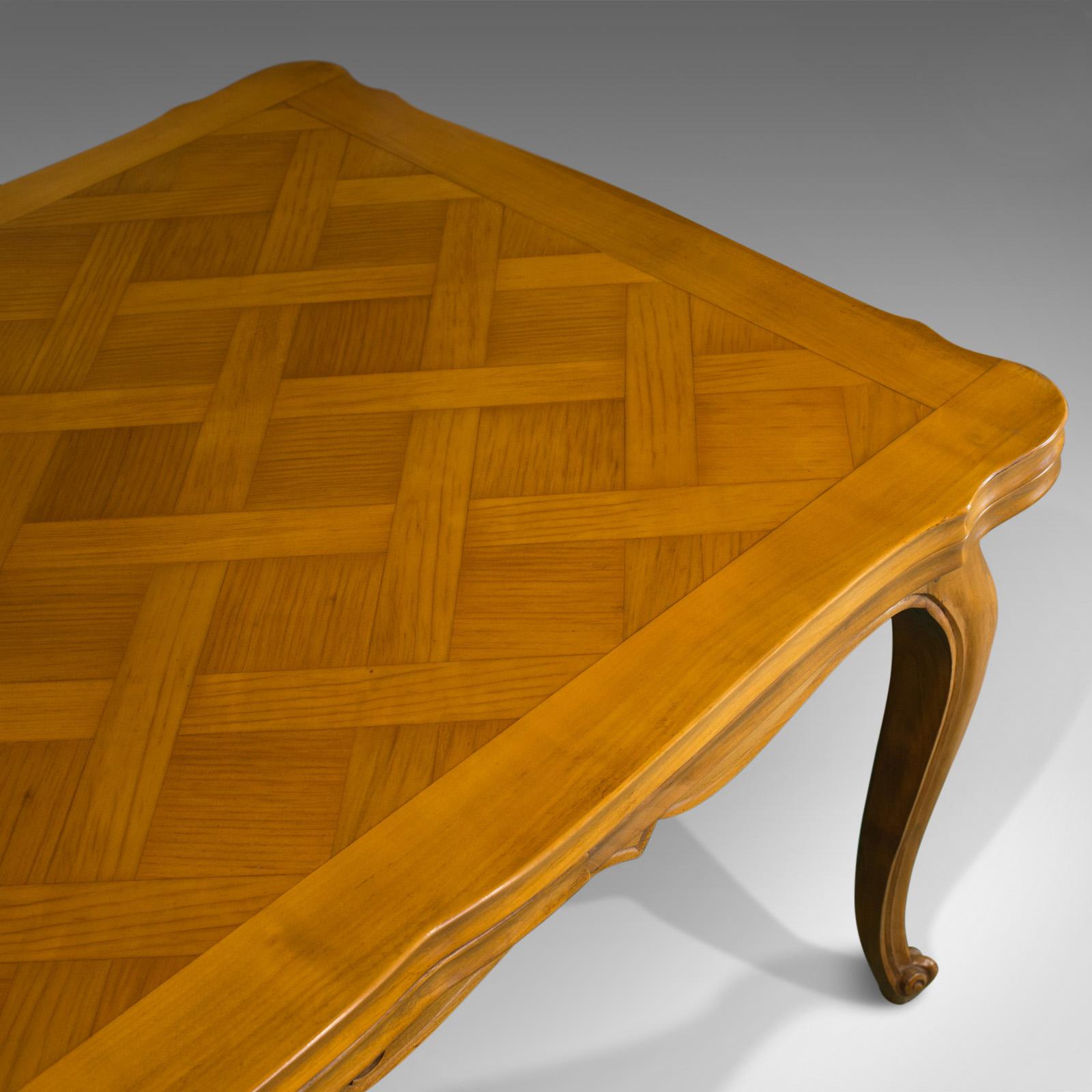 20th Century French, Draw Leaf Dining Table, Beech, Extending, Louis XV Revival, circa 1930