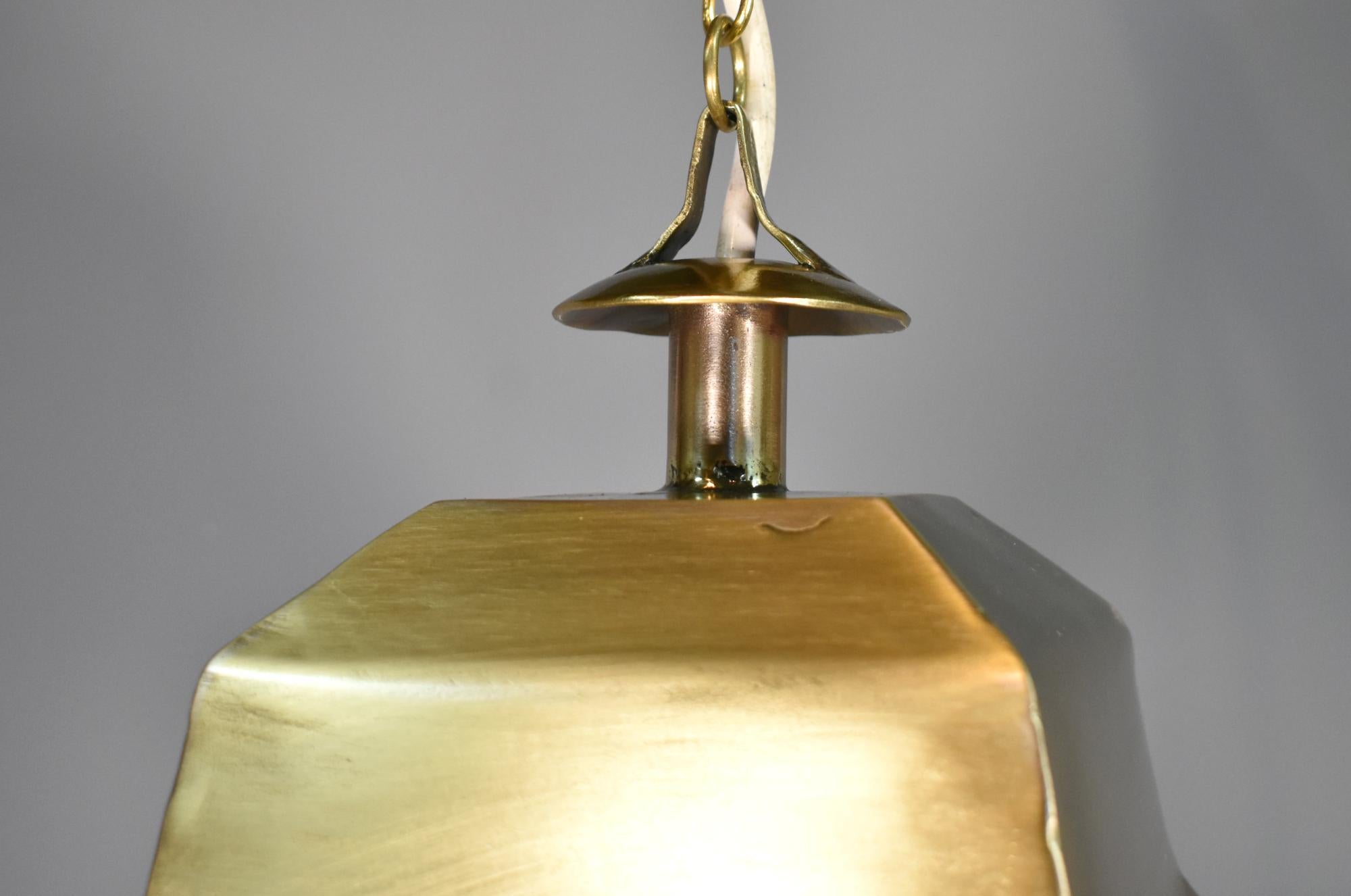 French Antique Exterior Bronze Lantern For Sale 7