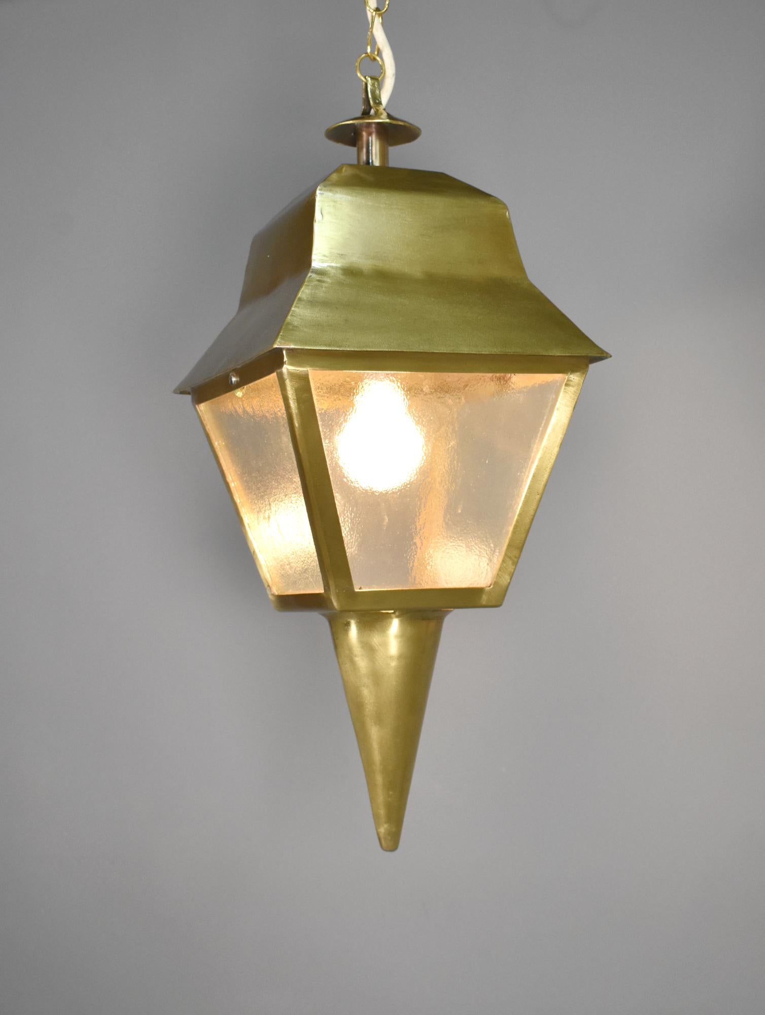 20th Century French Antique Exterior Bronze Lantern For Sale