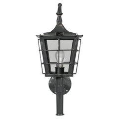 French Antique Exterior Lantern in Steel - Early 20th Century
