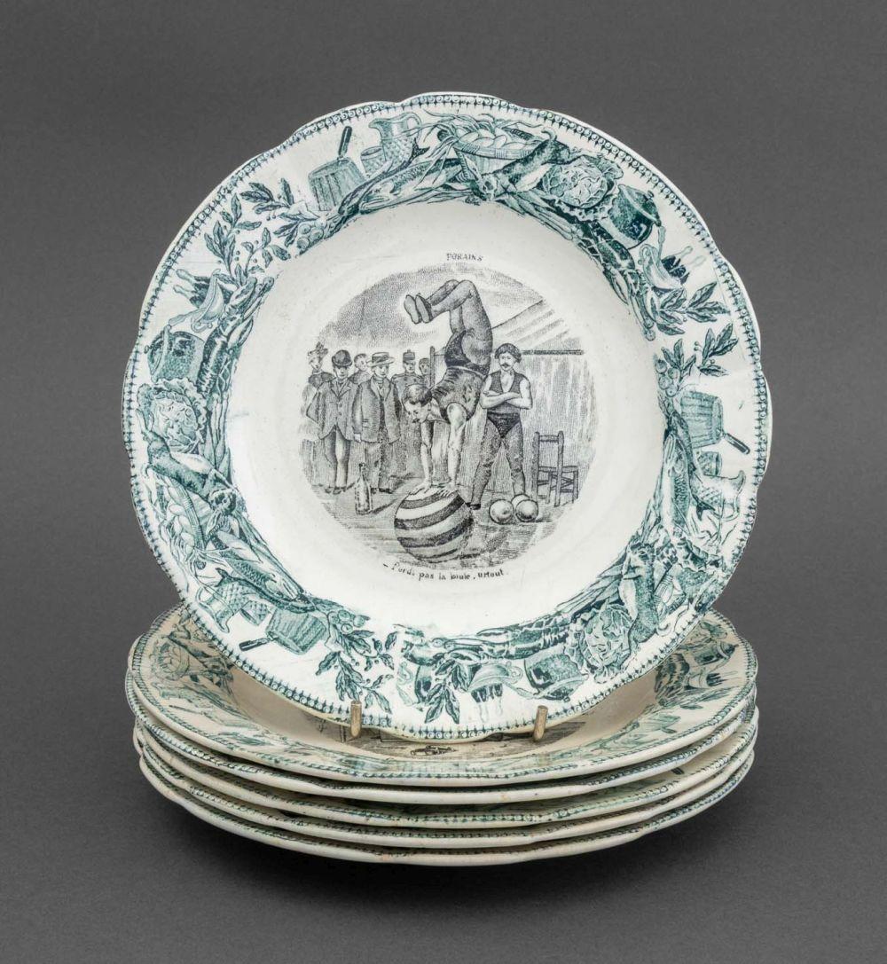 Antike französische Fayence-Teller, 30 im Angebot 1