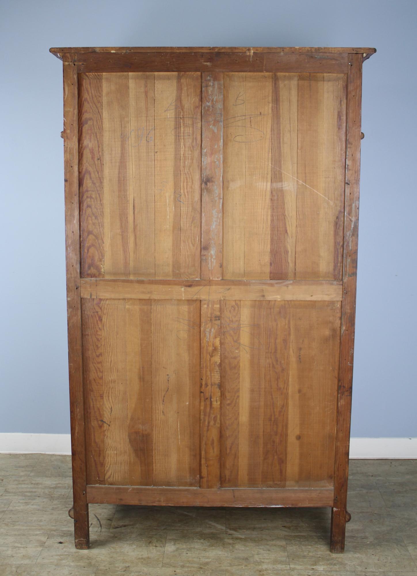 French Antique Faux Bamboo Food Cupboard or Small Armoire 2