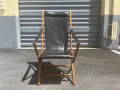 French Antique Folding Chair, Campaign Safari