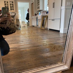 French Antique French 19th Century Silver Gilt Louis Philippe Mirror