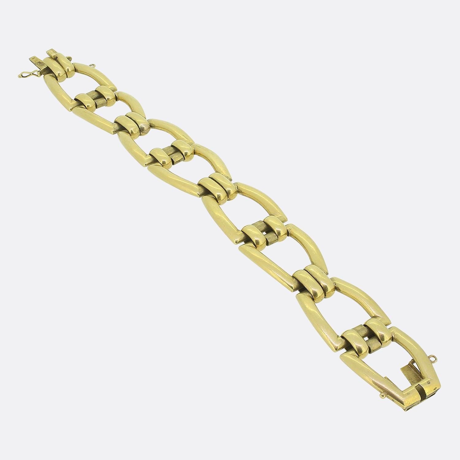 Victorian French Antique Gate Bracelet