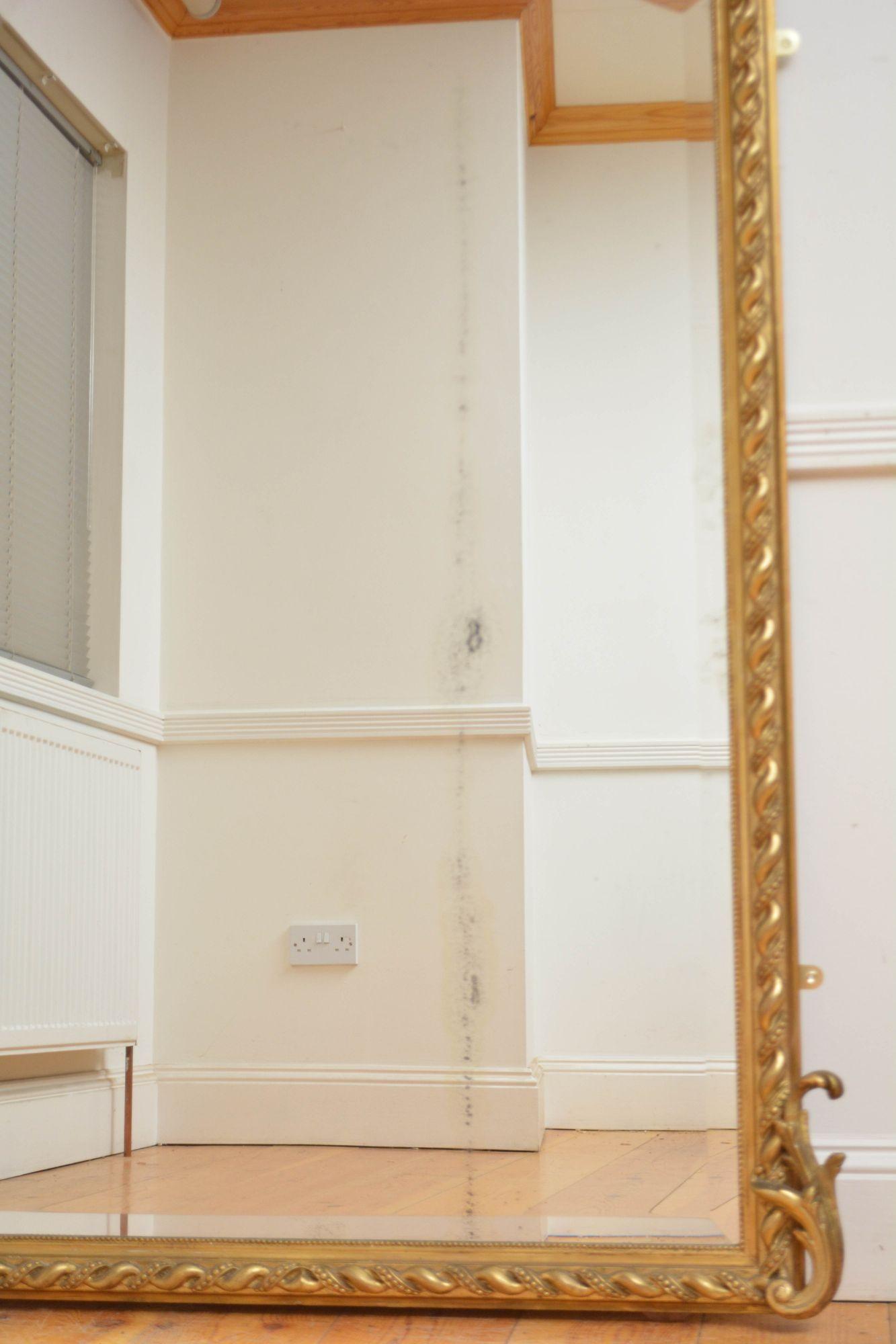 French Antique Giltwood Wall Mirror H180cm For Sale 9
