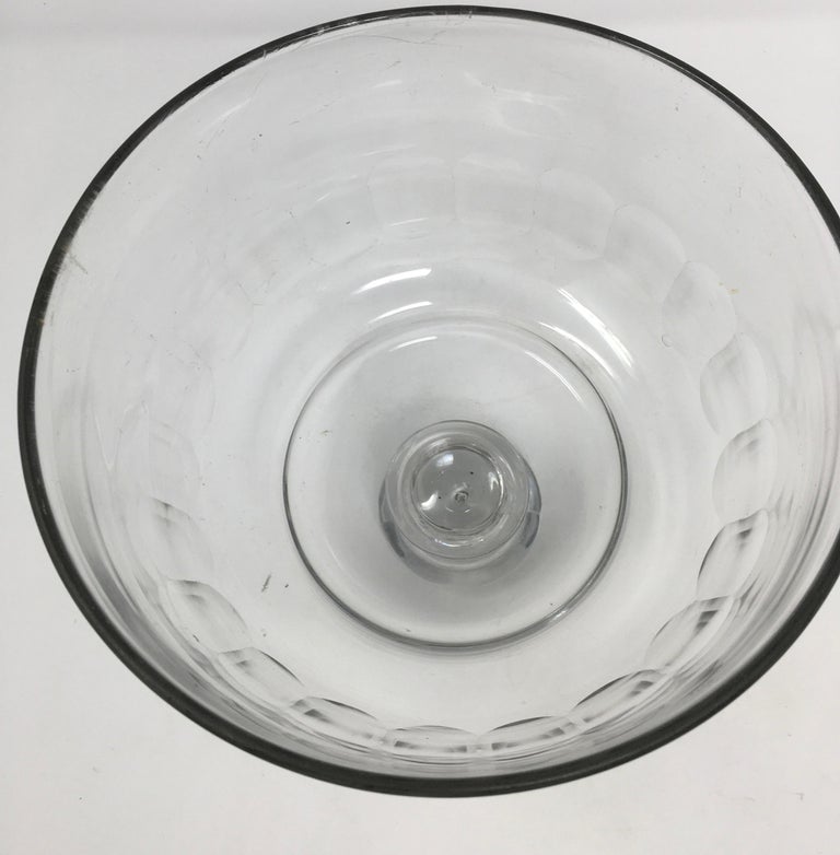 French Antique Glass Dome, Cloche with Solid Glass Knob Handle at 1stDibs
