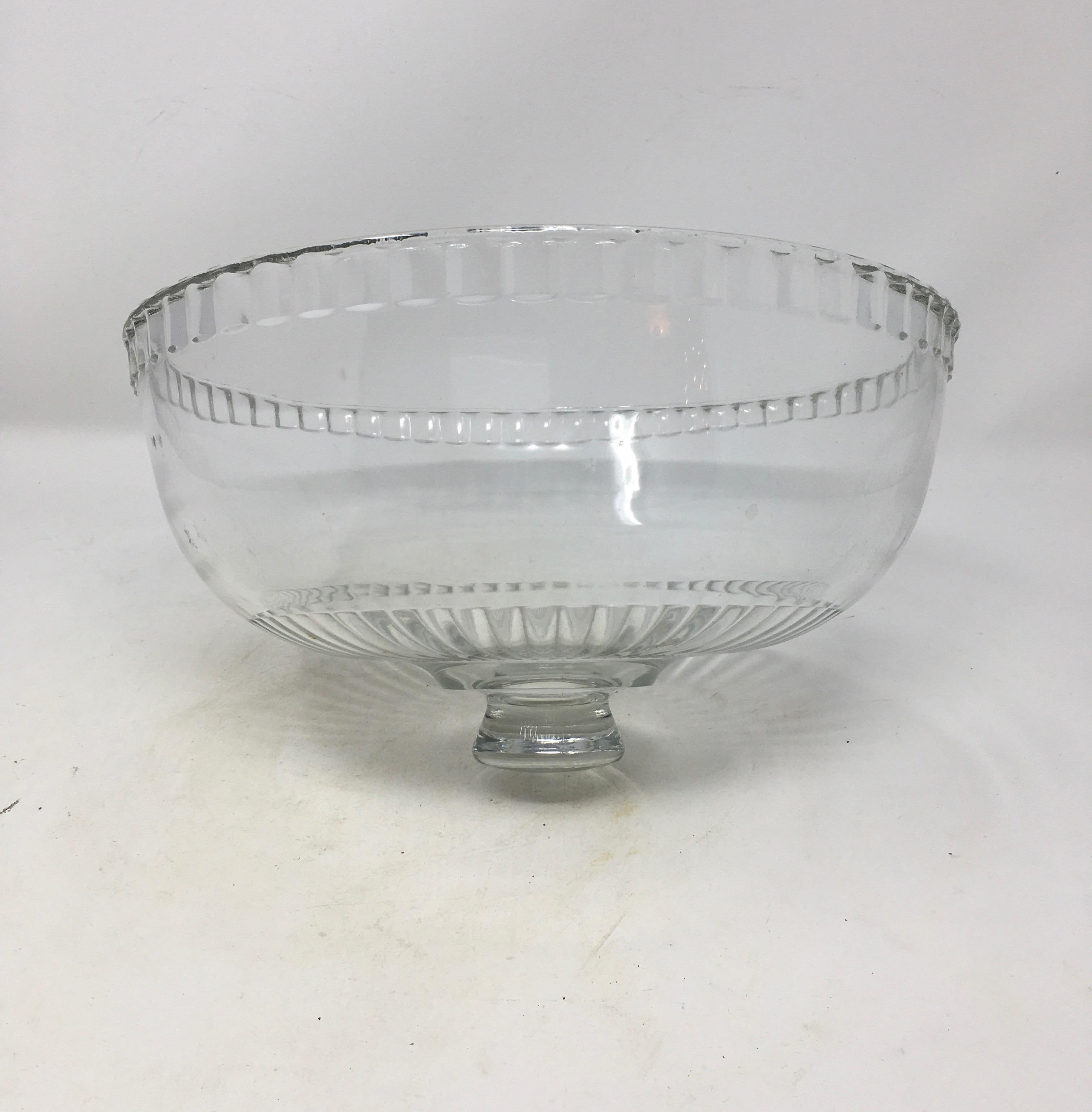French Antique Glass Dome, Cloche with Solid Glass Knob Handle 3