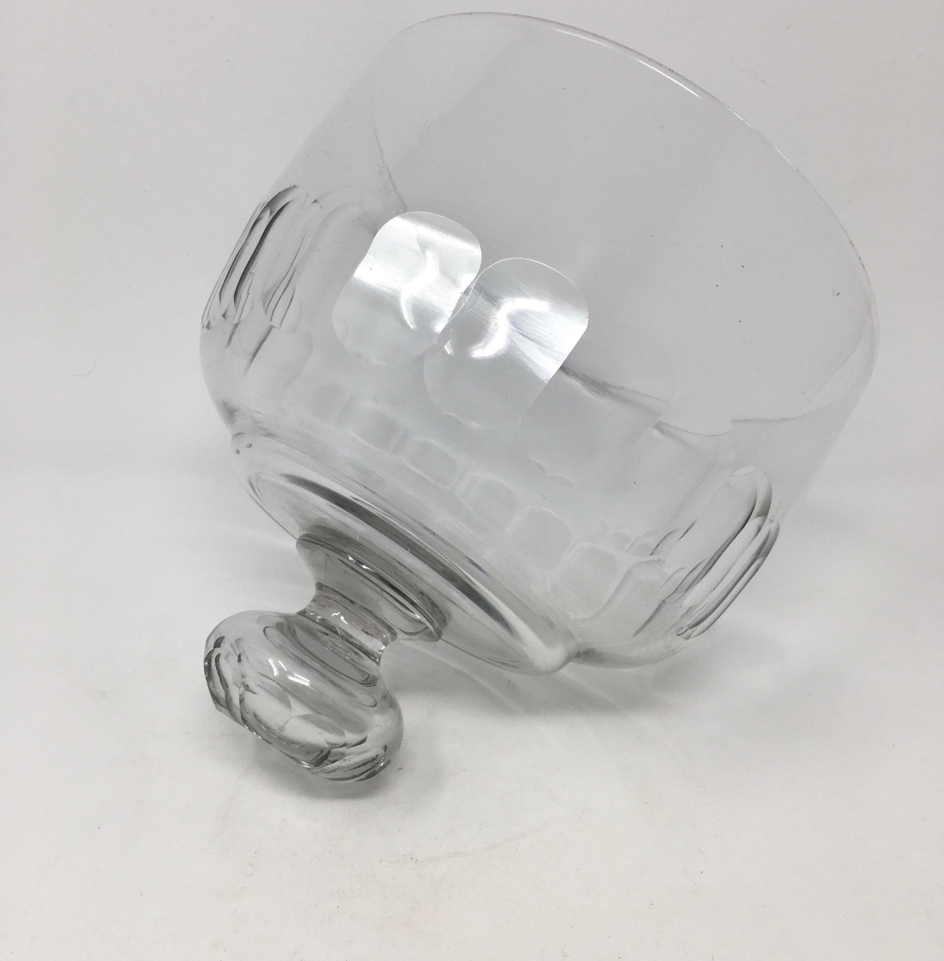 French Antique Glass Dome, Cloche with Solid Glass Knob Handle 4