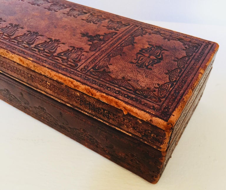 French Antique Glove Box by "A La Marquise De Sevigne Paris" For Sale