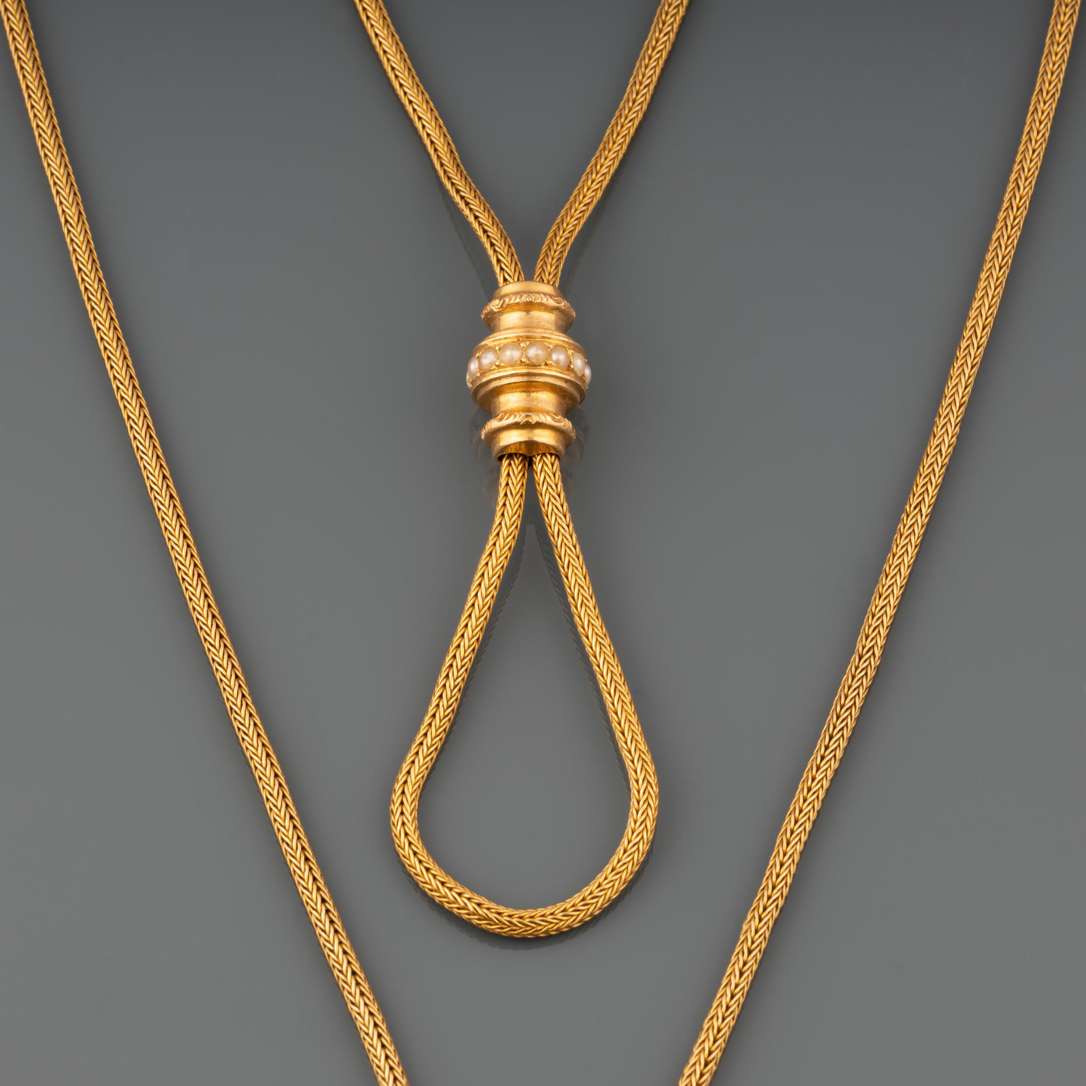 French antique Gold chain In Good Condition For Sale In Saint-Ouen, FR