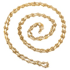 Collana a catena in oro Antique French