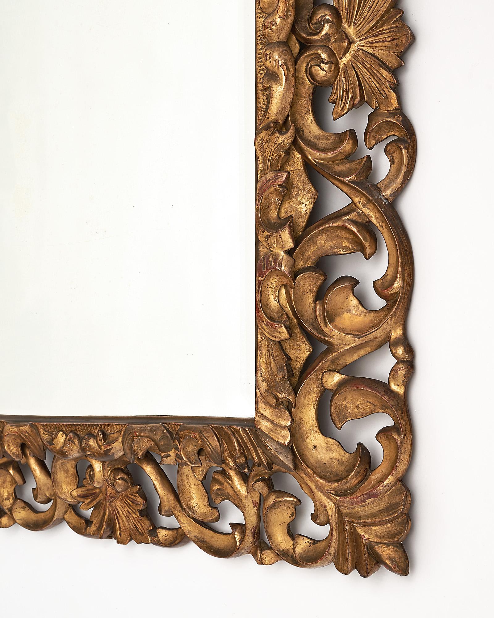 French Antique Gold Leafed Mirror 1